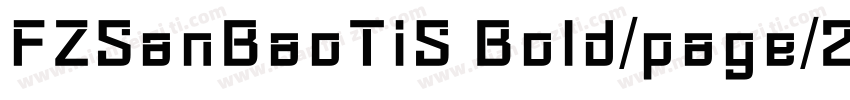FZSanBaoTiS Bold/page/2字体转换